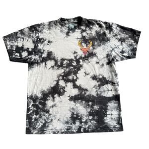 Need More Gainz Tie Dye T-Shirt Men’s Size Large Deer Eye Graphic Gym Tee